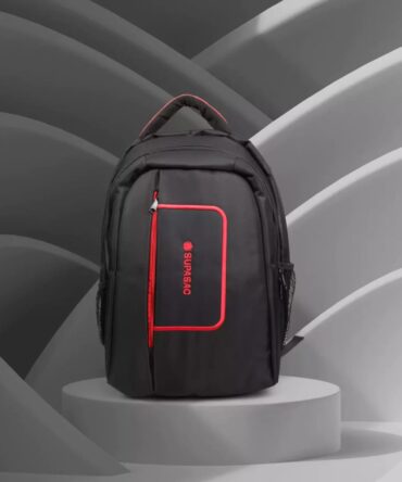 Herald Identifier Pro Laptop Backpack – Black & Red