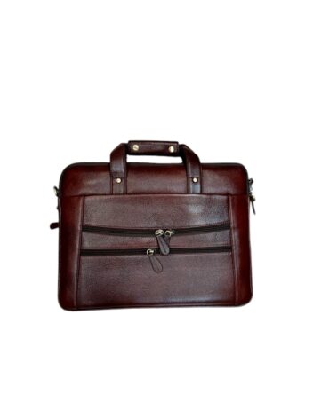 Herald ProZip Executive Leather Briefcase – Wine Brown