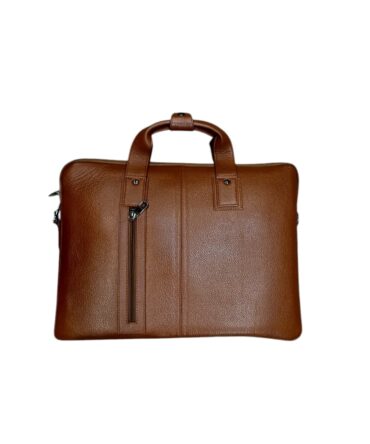 Herald Executive Leather Laptop Briefcase – Tan Brown