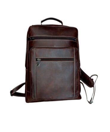 Herald Executive Convertible Leather Backpack – Dark Brown