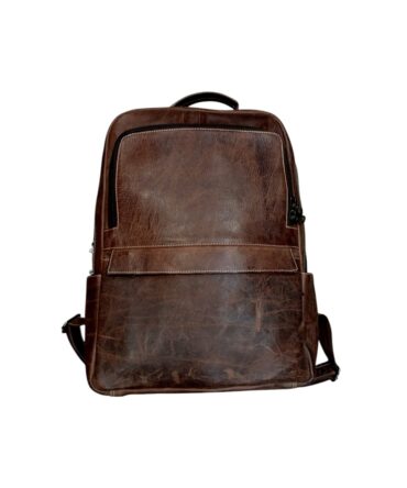 Herald Vintage Dark Brown Leather Sling Backpack