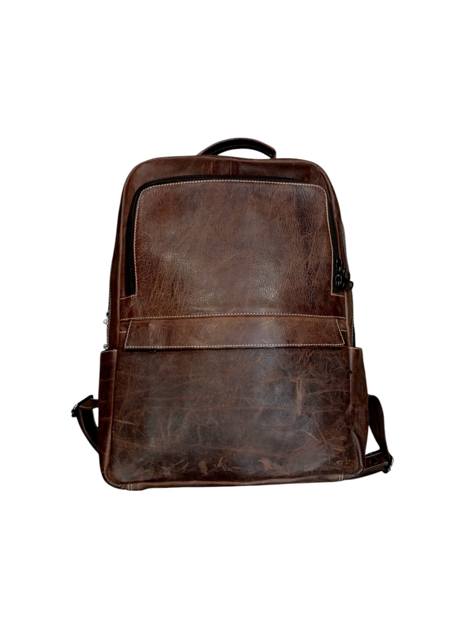 Herald Vintage Dark Brown Leather Sling Backpack
