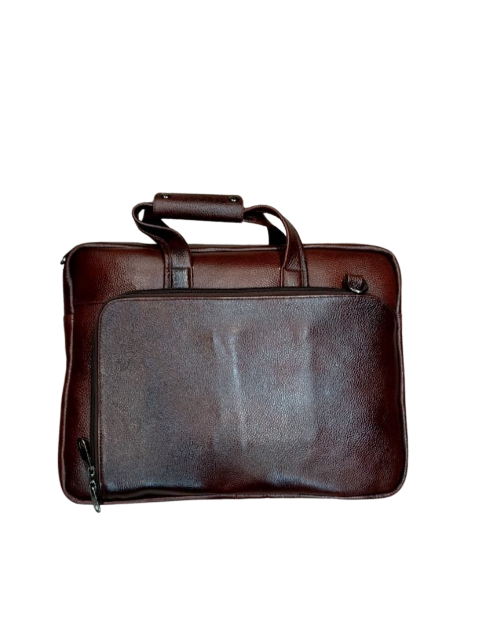 Herald Classic Leather Office Bag β Chocolate Brown