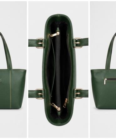 Dark Green Tote Bag