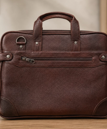 Leather Laptop Messenger Briefcase