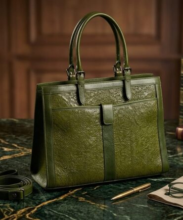 OLIVE GREEN Laptop Purse